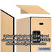 Salsbury 12" Wide Triple Tier Designer Wood Locker - 1 Wide - 5 Feet High - 21 Inches Deep - Maple - Hasps - Sweatfully