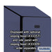 Salsbury 12" Wide Triple Tier Designer Wood Locker - 1 Wide - 5 Feet High - 15 Inches Deep - Blue - Hasps - Sweatfully
