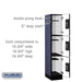 Salsbury 12" Wide Triple Tier Designer Wood Locker - 1 Wide - 5 Feet High - 18 Inches Deep - Blue - Silver Resettable Combination Locks - Sweatfully