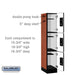 Salsbury 12" Wide Triple Tier Designer Wood Locker - 1 Wide - 5 Feet High - 18 Inches Deep - Cherry - Black Electronic Locks - Sweatfully