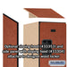 Salsbury 12" Wide Triple Tier Designer Wood Locker - 1 Wide - 5 Feet High - 18 Inches Deep - Cherry - Hasps - Sweatfully