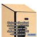 Salsbury 12" Wide Triple Tier Designer Wood Locker - 1 Wide - 5 Feet High - 18 Inches Deep - Maple - Hasps - Sweatfully