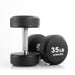 XMARK Round Commercial Urethane Dumbbells  (5-50 lb and 5-75 lb Sets) XM-9104-3316-550S - Sweatfully