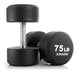 XMARK Round Commercial Urethane Dumbbells  (5-50 lb and 5-75 lb Sets) XM-9104-3316-550S - Sweatfully