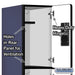 Salsbury 12" Wide Triple Tier Designer Wood Locker - 1 Wide - 6 Feet High - 21 Inches Deep - Blue - Hasps - Sweatfully