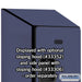 Salsbury 12" Wide Triple Tier Designer Wood Locker - 1 Wide - 6 Feet High - 21 Inches Deep - Blue - Hasps - Sweatfully