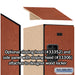 Salsbury 12" Wide Triple Tier Designer Wood Locker - 1 Wide - 6 Feet High - 21 Inches Deep - Cherry - Hasps - Sweatfully
