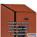 Salsbury 12" Wide Triple Tier Designer Wood Locker - 1 Wide - 6 Feet High - 21 Inches Deep - Cherry - Hasps - Sweatfully