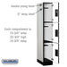 Salsbury 12" Wide Triple Tier Designer Wood Locker - 1 Wide - 6 Feet High - 21 Inches Deep - Gray - Hasps - Sweatfully