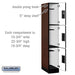 Salsbury 12" Wide Triple Tier Designer Wood Locker - 1 Wide - 6 Feet High - 21 Inches Deep - Mahogany - Hasps - Sweatfully