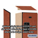 Salsbury 12" Wide Triple Tier Designer Wood Locker - 1 Wide - 6 Feet High - 15 Inches Deep - Cherry - Hasps - Sweatfully