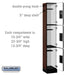 Salsbury 12" Wide Triple Tier Designer Wood Locker - 1 Wide - 6 Feet High - 15 Inches Deep - Mahogany - Hasps - Sweatfully
