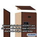 Salsbury 12" Wide Triple Tier Designer Wood Locker - 1 Wide - 6 Feet High - 15 Inches Deep - Mahogany - Hasps - Sweatfully