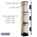 Salsbury 12" Wide Triple Tier Designer Wood Locker - 1 Wide - 6 Feet High - 15 Inches Deep - Maple - Silver Resettable Combination Locks - Sweatfully