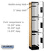 Salsbury 12" Wide Triple Tier Designer Wood Locker - 1 Wide - 6 Feet High - 15 Inches Deep - Maple - Hasps - Sweatfully