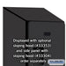 Salsbury 12" Wide Triple Tier Designer Wood Locker - 1 Wide - 6 Feet High - 18 Inches Deep - Black - Hasps - Sweatfully