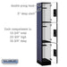 Salsbury 12" Wide Triple Tier Designer Wood Locker - 1 Wide - 6 Feet High - 18 Inches Deep - Blue - Black Electronic Locks - Sweatfully