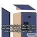 Salsbury 12" Wide Triple Tier Designer Wood Locker - 1 Wide - 6 Feet High - 18 Inches Deep - Blue - Hasps - Sweatfully