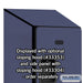 Salsbury 12" Wide Triple Tier Designer Wood Locker - 1 Wide - 6 Feet High - 18 Inches Deep - Blue - Hasps - Sweatfully