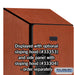 Salsbury 12" Wide Triple Tier Designer Wood Locker - 1 Wide - 6 Feet High - 18 Inches Deep - Cherry - Hasps - Sweatfully