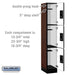 Salsbury 12" Wide Triple Tier Designer Wood Locker - 1 Wide - 6 Feet High - 18 Inches Deep - Mahogany - Silver Electronic Locks - Sweatfully