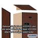 Salsbury 12" Wide Triple Tier Designer Wood Locker - 1 Wide - 6 Feet High - 18 Inches Deep - Mahogany - Hasps - Sweatfully