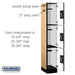 Salsbury 12" Wide Triple Tier Designer Wood Locker - 1 Wide - 6 Feet High - 18 Inches Deep - Maple - Black Resettable Combination Locks - Sweatfully