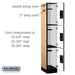 Salsbury 12" Wide Triple Tier Designer Wood Locker - 1 Wide - 6 Feet High - 18 Inches Deep - Maple - Silver Electronic Locks - Sweatfully