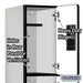 Salsbury 12" Wide Triple Tier Designer Wood Locker - 1 Wide - 6 Feet High - 18 Inches Deep - Gray - Hasps - Sweatfully