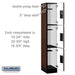 Salsbury 12" Wide Triple Tier Designer Wood Locker - 1 Wide - 6 Feet High - 18 Inches Deep - Mahogany - Hasps - Sweatfully