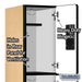 Salsbury 12" Wide Triple Tier Designer Wood Locker - 1 Wide - 6 Feet High - 18 Inches Deep - Maple - Hasps - Sweatfully