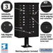 Salsbury Cluster Box Unit with 16 Doors and 2 Parcel Lockers with USPS Access – Type III Mailbox - Sweatfully
