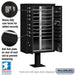 Salsbury Cluster Box Unit with 16 Doors and 2 Parcel Lockers with USPS Access – Type III Mailbox - Sweatfully