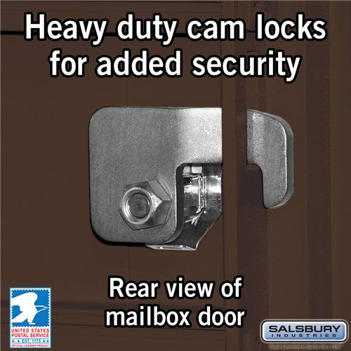 Salsbury Cluster Box Unit with 16 Doors and 2 Parcel Lockers with USPS Access – Type III Mailbox - Sweatfully