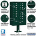Salsbury Cluster Box Unit with 16 Doors and 2 Parcel Lockers with USPS Access – Type III Mailbox - Sweatfully