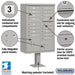 Salsbury Cluster Box Unit with 16 Doors and 2 Parcel Lockers with USPS Access – Type III Mailbox - Sweatfully