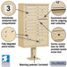 Salsbury Cluster Box Unit with 16 Doors and 2 Parcel Lockers with USPS Access – Type III Mailbox - Sweatfully