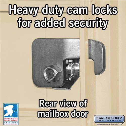 Salsbury Cluster Box Unit with 16 Doors and 2 Parcel Lockers with USPS Access – Type III Mailbox - Sweatfully