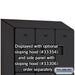 Salsbury 12" Wide Triple Tier Designer Wood Locker - 3 Wide - 5 Feet High - 21 Inches Deep - Black - Hasps - Sweatfully