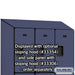 Salsbury 12" Wide Triple Tier Designer Wood Locker - 3 Wide - 5 Feet High - 21 Inches Deep - Blue - Hasps - Sweatfully