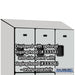 Salsbury 12" Wide Triple Tier Designer Wood Locker - 3 Wide - 5 Feet High - 21 Inches Deep - Gray - Hasps - Sweatfully