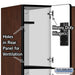 Salsbury 12" Wide Triple Tier Designer Wood Locker - 3 Wide - 5 Feet High - 21 Inches Deep - Mahogany - Hasps - Sweatfully