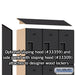 Salsbury 12" Wide Triple Tier Designer Wood Locker - 3 Wide - 5 Feet High - 15 Inches Deep - Black - Hasps - Sweatfully