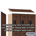 Salsbury 12" Wide Triple Tier Designer Wood Locker - 3 Wide - 5 Feet High - 15 Inches Deep - Mahogany - Hasps - Sweatfully