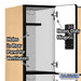 Salsbury 12" Wide Triple Tier Designer Wood Locker - 3 Wide - 5 Feet High - 15 Inches Deep - Maple - Hasps - Sweatfully