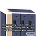 Salsbury 12" Wide Triple Tier Designer Wood Locker - 3 Wide - 6 Feet High - 21 Inches Deep - Blue - Hasps - Sweatfully