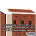 Salsbury 12" Wide Triple Tier Designer Wood Locker - 3 Wide - 6 Feet High - 21 Inches Deep - Cherry - Hasps - Sweatfully