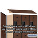 Salsbury 12" Wide Triple Tier Designer Wood Locker - 3 Wide - 6 Feet High - 21 Inches Deep - Mahogany - Hasps - Sweatfully