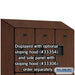 Salsbury 12" Wide Triple Tier Designer Wood Locker - 3 Wide - 6 Feet High - 21 Inches Deep - Mahogany - Hasps - Sweatfully