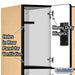 Salsbury 12" Wide Triple Tier Designer Wood Locker - 3 Wide - 6 Feet High - 21 Inches Deep - Maple - Hasps - Sweatfully
